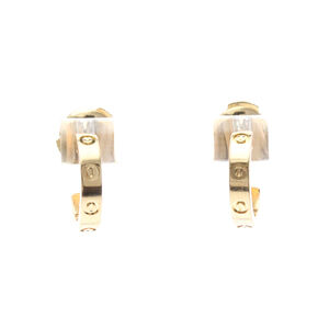 Cartier Baby Love Earrings No Stone Pink Gold (18K) Half Hoop Earrings Pink Gold